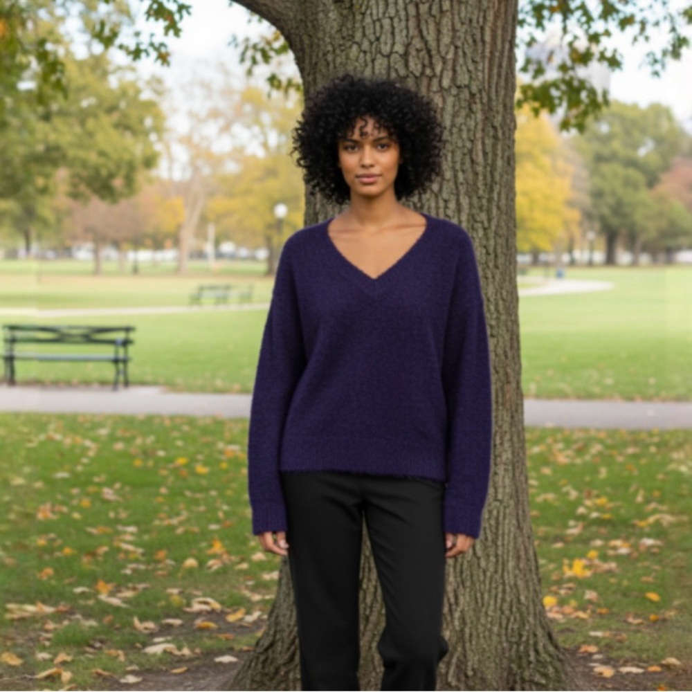 Sanctuary Navy Blue Teddy Bear Sweater